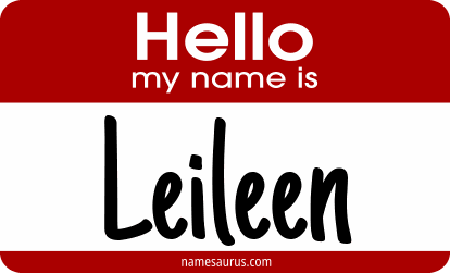 Hello my name is Leileen png download