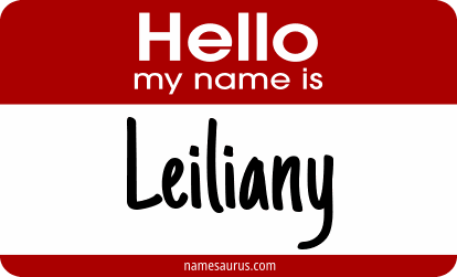 Hello my name is Leiliany png download