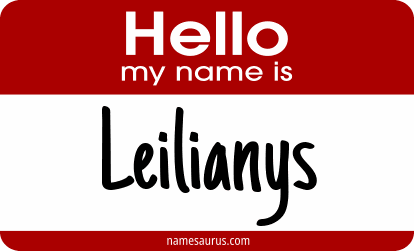 Hello my name is Leilianys png download