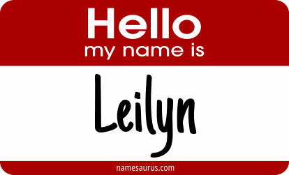 Hello my name is Leilyn png download