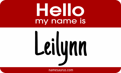 Hello my name is Leilynn png download