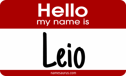 Hello my name is Leio png download