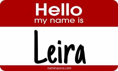 Hello my name is Leira png download