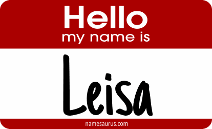 Hello my name is Leisa png download