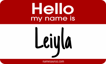 Hello my name is Leiyla png download