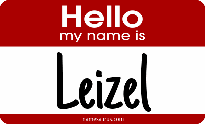 Hello my name is Leizel png download