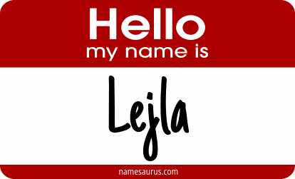 Hello my name is Lejla png download