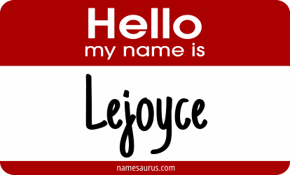 Hello my name is Lejoyce png download