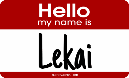 Hello my name is Lekai png download