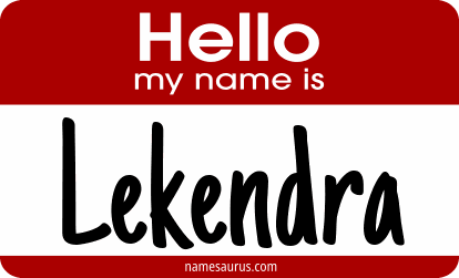 Hello my name is Lekendra png download