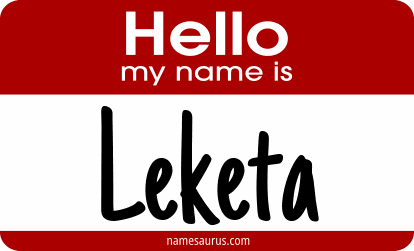 Hello my name is Leketa png download