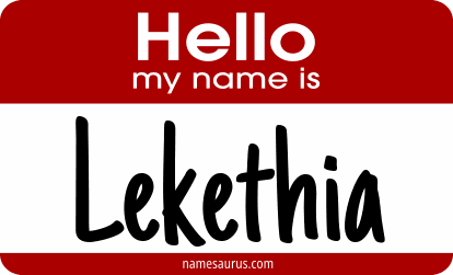 Hello my name is Lekethia png download