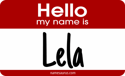Hello my name is Lela png download