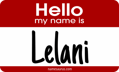Hello my name is Lelani png download