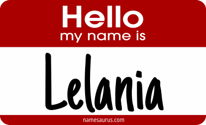 Hello my name is Lelania png download
