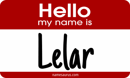 Hello my name is Lelar png download