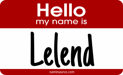 Hello my name is Lelend png download
