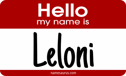 Hello my name is Leloni png download