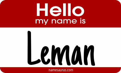 Hello my name is Leman png download