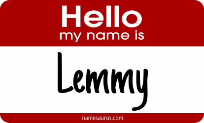 Hello my name is Lemmy png download