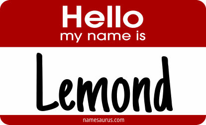 Hello my name is Lemond png download