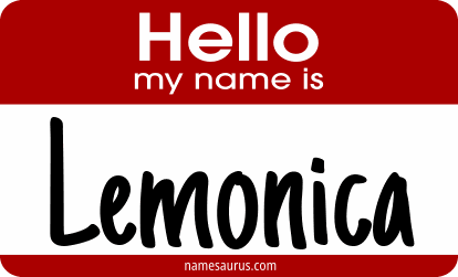 Hello my name is Lemonica png download