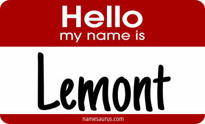 Hello my name is Lemont png download