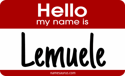 Hello my name is Lemuele png download
