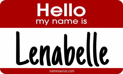 Hello my name is Lenabelle png download