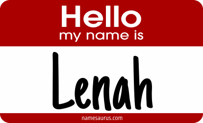 Hello my name is Lenah png download