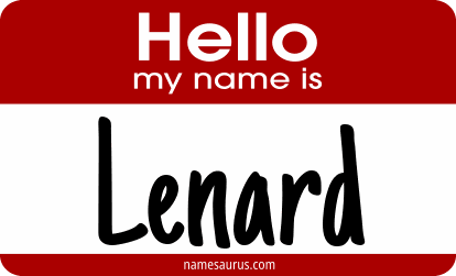 Hello my name is Lenard png download