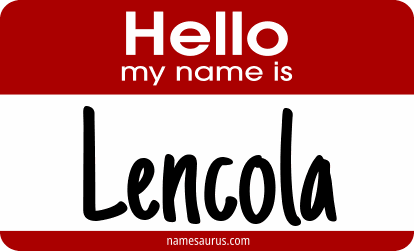 Hello my name is Lencola png download