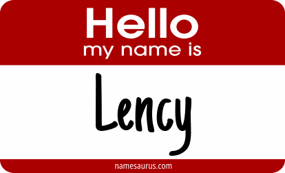 Hello my name is Lency png download