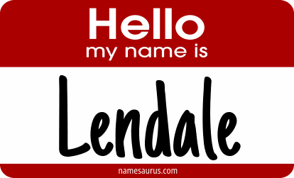 Hello my name is Lendale png download