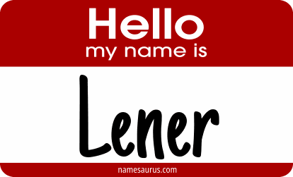 Hello my name is Lener png download