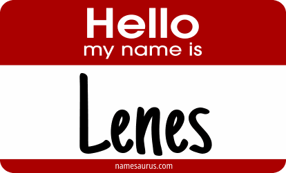 Hello my name is Lenes png download