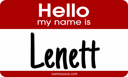 Hello my name is Lenett png download