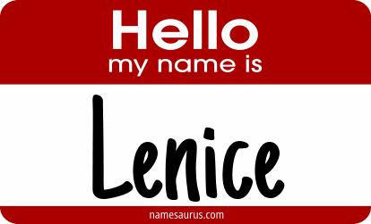 Hello my name is Lenice png download
