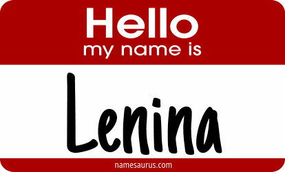 Hello my name is Lenina png download