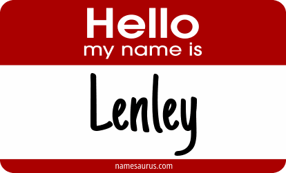Hello my name is Lenley png download