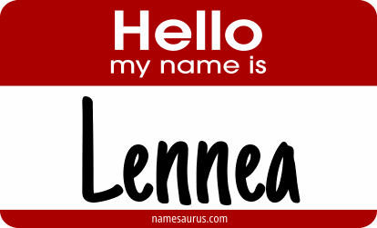 Hello my name is Lennea png download