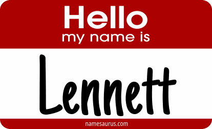 Hello my name is Lennett png download
