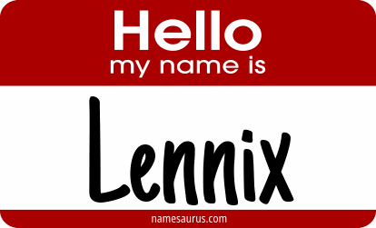 Hello my name is Lennix png download