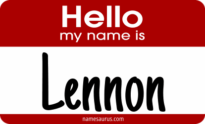Hello my name is Lennon png download
