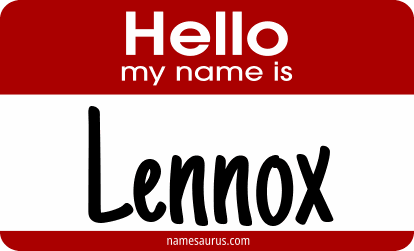 Hello my name is Lennox png download