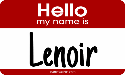 Hello my name is Lenoir png download