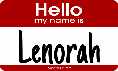 Hello my name is Lenorah png download