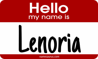 Hello my name is Lenoria png download