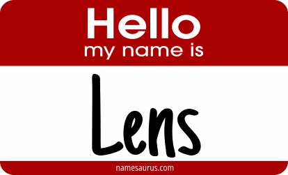 Hello my name is Lens png download