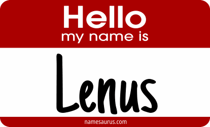 Hello my name is Lenus png download